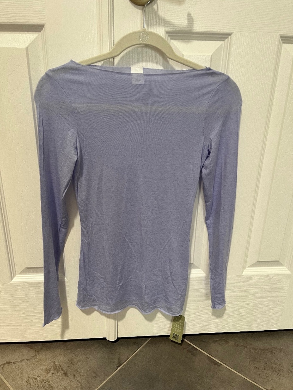 Intimissi Boat Neck Modal Cashmere Ultralight Top Sweet Lavender Small S NWT